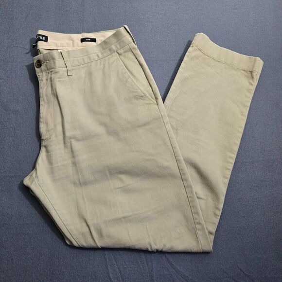 J. Crew Mercantile Flex Men 36X32 (38X30.5) Slim Fit Flex Chino Pants - Picture 1 of 14